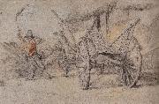 Peter Paul Rubens Peasant thresh vale beside the board oil painting artist